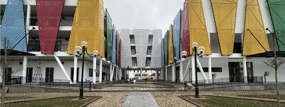 Cung cấp gạch trồng cỏ tại cung văn hóa thiếu nhi tỉnh Hưng Yên