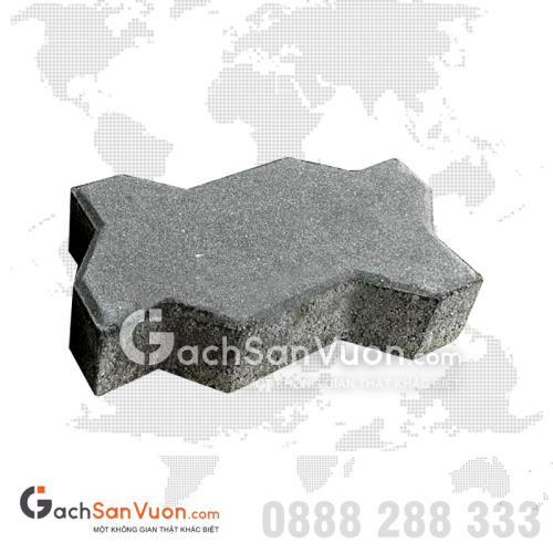 Gạch Block Tự Chèn Ziczac Màu Ghi