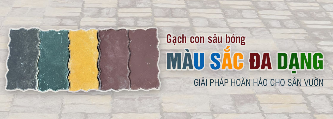 Gạch sân vườn con sâu bóng