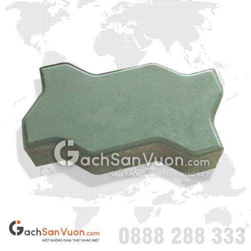 Gạch block tự chèn Ziczac màu xanh